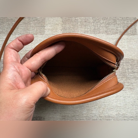 COACH Vintage Abbie British Tan Leather Crossbody Shoulder Bag Handbag 9017 - Picture 9 of 10